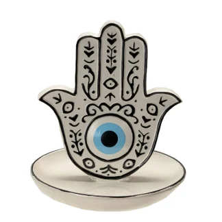 Hamsa Backflow Incense Burner