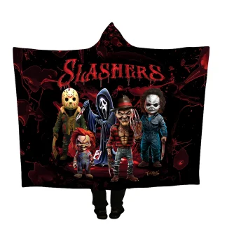 Slashers Silk Touch One Ply Hooded Blanket