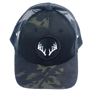Black Camo Mesh Cap OSFM