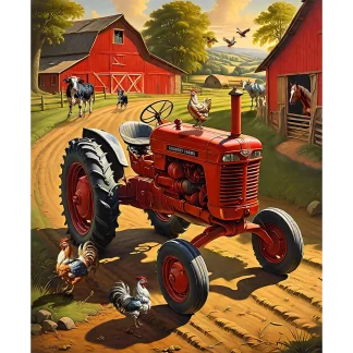 Barn Scene - Queen Size Signature Blanket