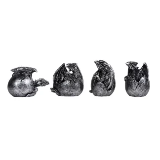 Pewter Dragon Eggs - Set of 4