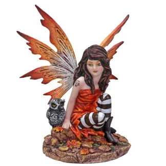 My Baby Pet Owl Fairy Statue