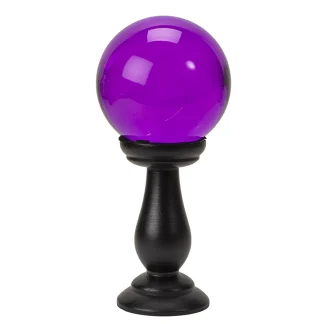 Small Purple Crystal Ball w/ Stand