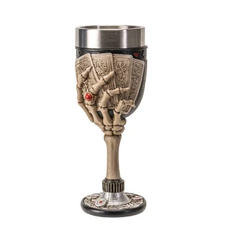Skeleton Poker Hand Goblet