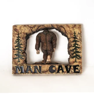 Bigfoot Man Cave Plaque