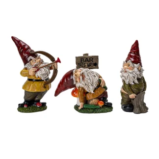 Naughty Gnomes - Set of 3