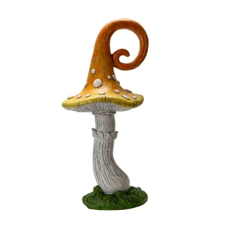 Whimsical Garden Toadstool Mushroom - Wide