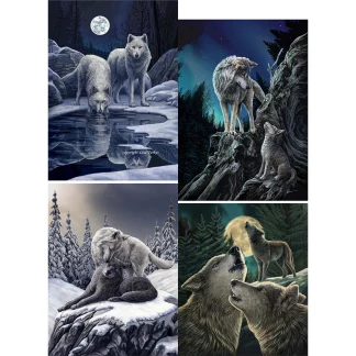 Sherpa Lined Throw Blanket - Lisa Parker Wolf Series