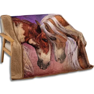 Silk Touch Throw Blanket - Two Hearts