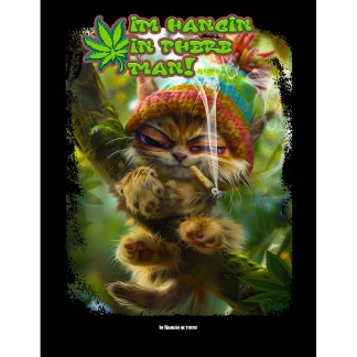 Hanging In There Man! - Plush Throw Blanket