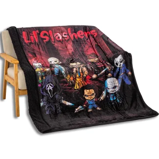 Lil Slashers - Sherpa Lined Throw Blanket