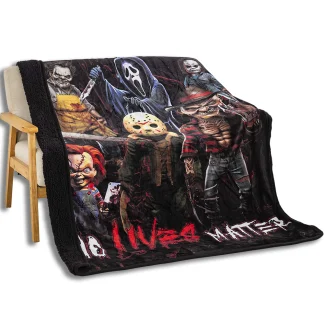 No Lives Matter - Sherpa Lined Throw Blanket