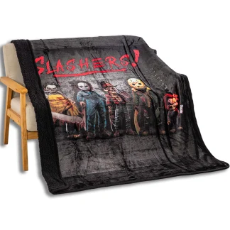 Slashers Suspects - Sherpa Lined Throw Blanket