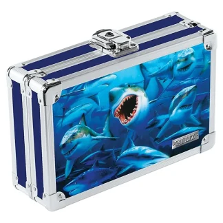 Holographic Sharks Pencil Box