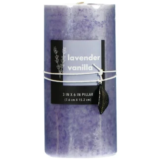 Alaura Pillar Candle – Lavender Vanilla