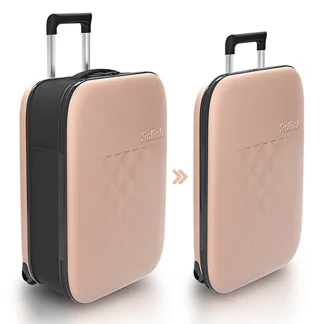 Rollink Flex Vega Carry-On Rolling Luggage - Rose