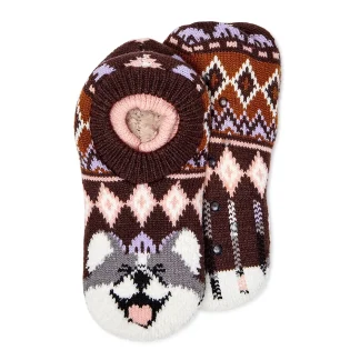 Secret Treasures Slipper Socks - Husky