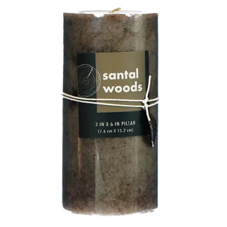 Alaura Pillar Candle - Santal Woods